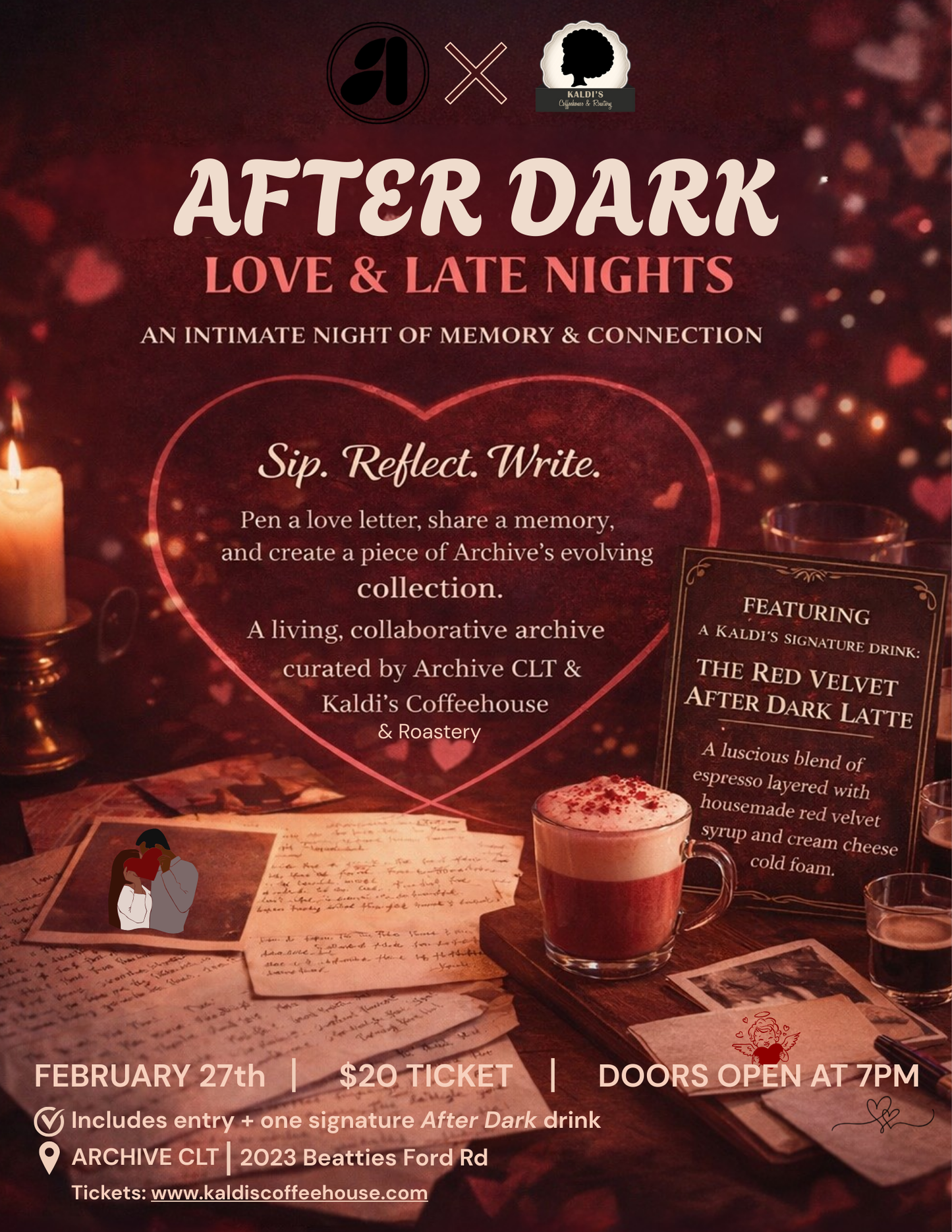 Archive CLT + Kaldi’s Coffeehouse & Roastery: After Dark Series